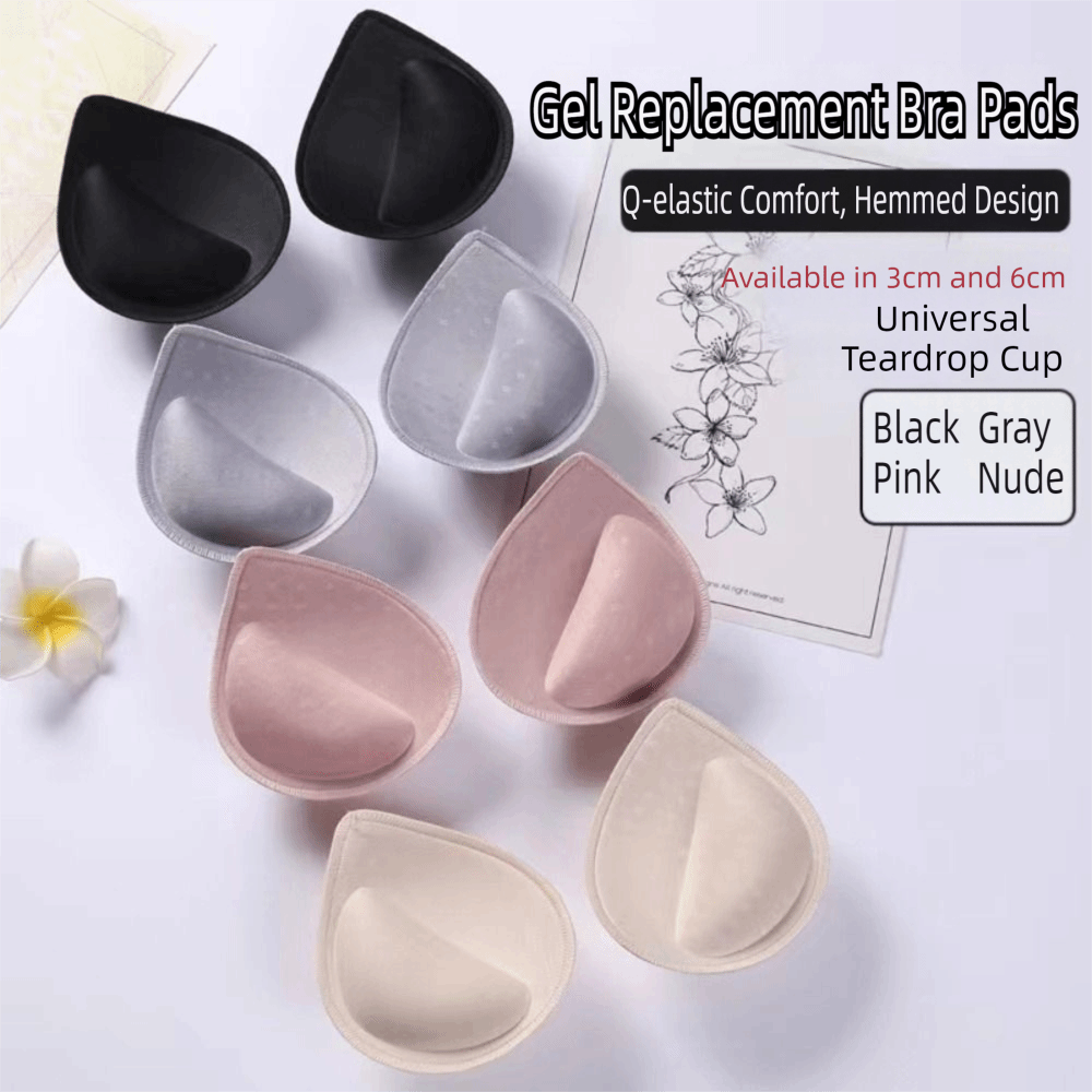 New 3/6cm Extra Thick Bra Pads - Push Up Bra Silicone recension och pris